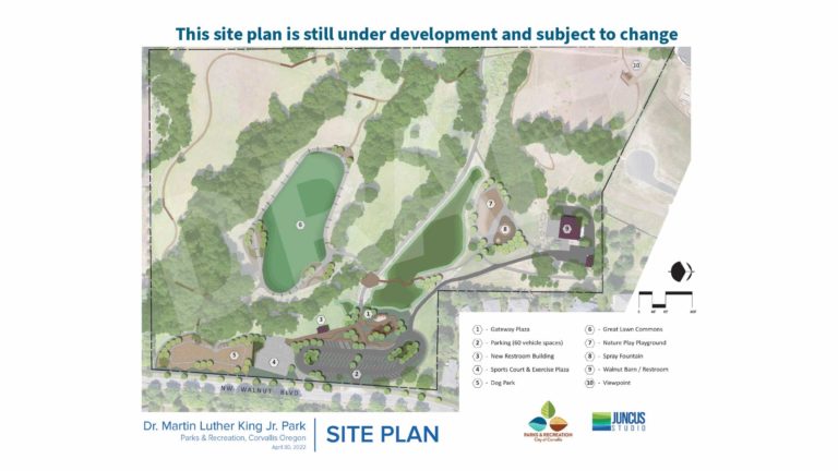 DRAFT Dr. King Park Site Plan
