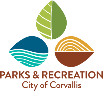 Three leaf logo for Corvallis Parks & Recreation