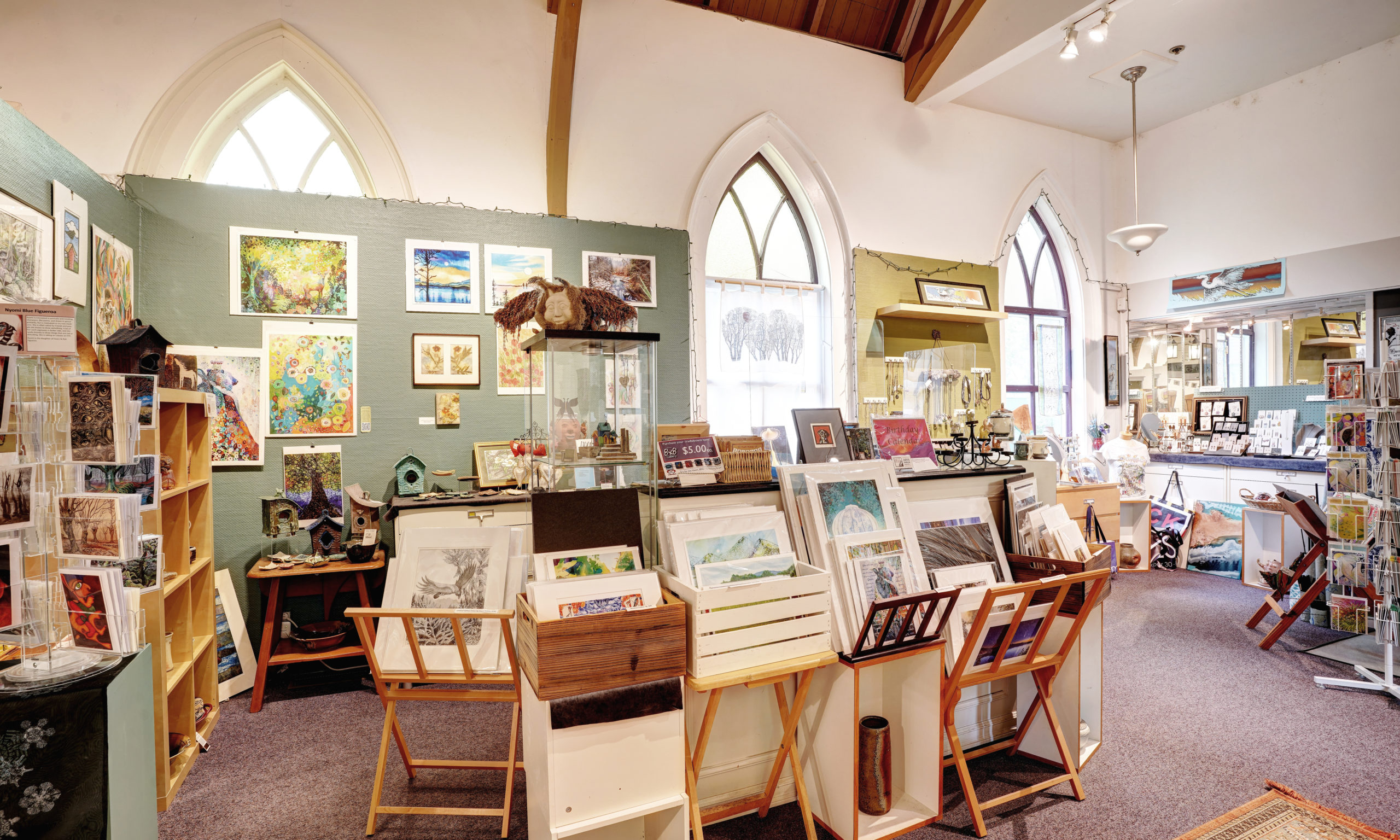 image of The Arts Center's ArtShop filled with local artists