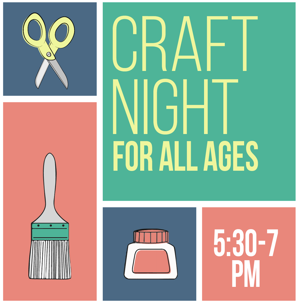 graphic for craft nights