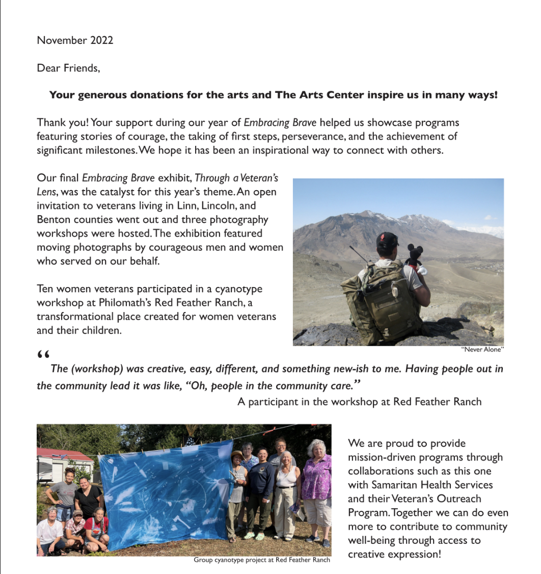 text of this year's annual appeal