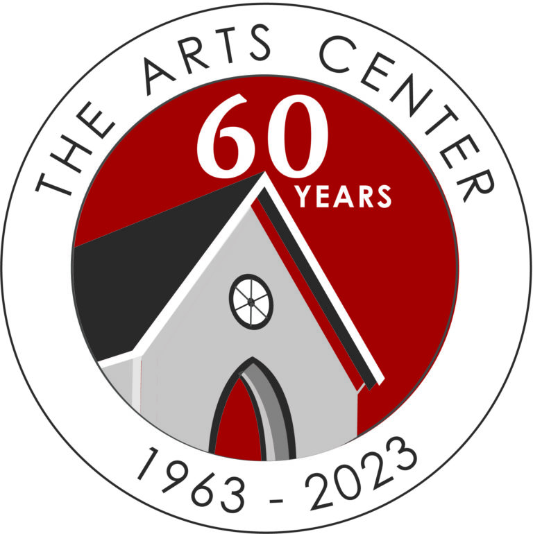 Logo for The Arts Center, large capital T.A.C.