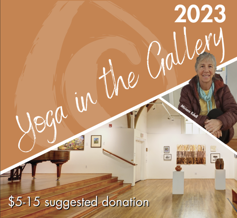 Image showing the gallery and yoga instructor Miriam Edell, a woman with short grey hair and smile.