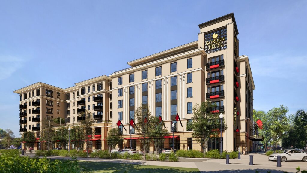 Architectural rendering of The Gordon Hotel & Residences in Corvallis.
