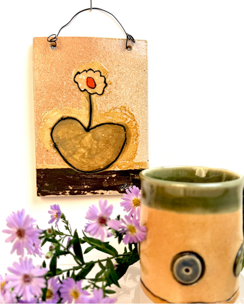 Ceramic pieces made by Octobers featured artist Ann Lahr